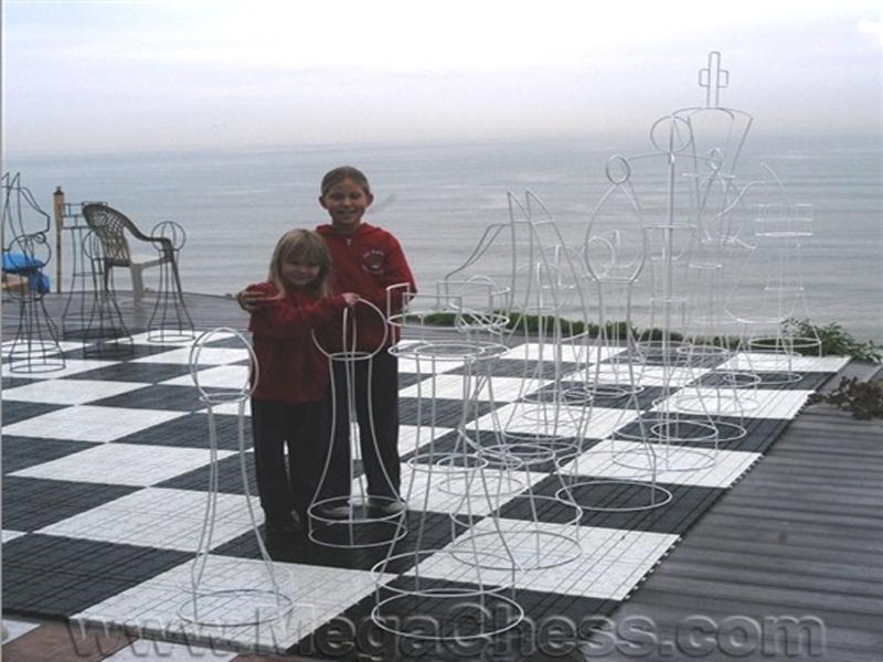 MegaChess 72 Inch Topiary Wire Frame Giant Chess Set |  | MegaChess.com