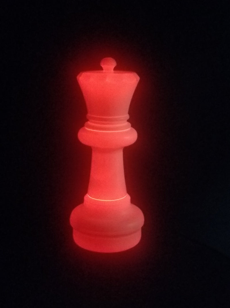 MegaChess 23 Inch LED Queen Individual Plastic Chess Piece - Red |  | MegaChess.com