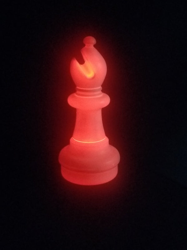 MegaChess 21 Inch LED Bishop Individual Plastic Chess Piece - Red |  | MegaChess.com