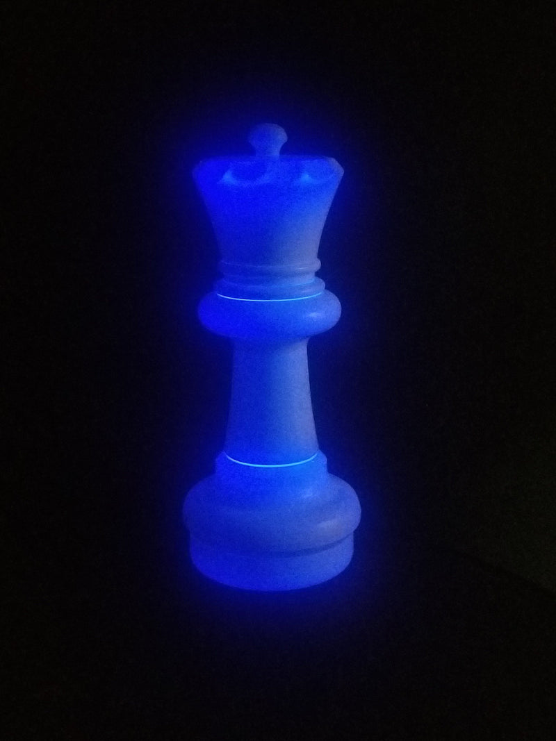MegaChess 23 Inch LED Queen Individual Plastic Chess Piece - Blue |  | MegaChess.com