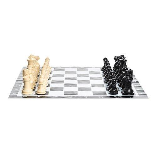 MegaChess Plastic 8 Inch Giant Chess Set | MP08 - Vinyl Mat | MegaChess.com