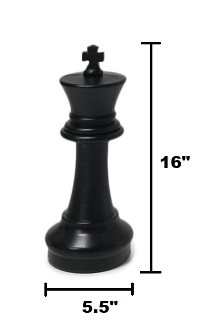 MegaChess Individual Plastic Chess Piece - Pawn - 16 Inches Tall - Black,  White, or Red - Not Intended for Home Decor