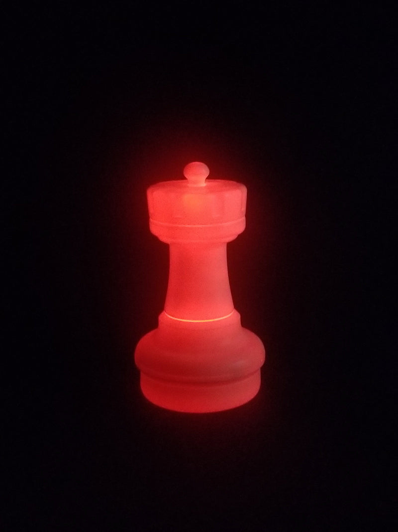 MegaChess 17 Inch LED Rook Individual Plastic Chess Piece - Red |  | MegaChess.com