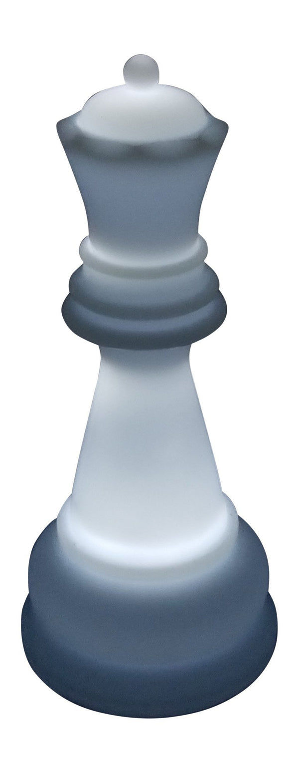 MegaChess 31 Inch Perfect Queen Light-Up Giant Chess Piece - White | Default Title | MegaChess.com