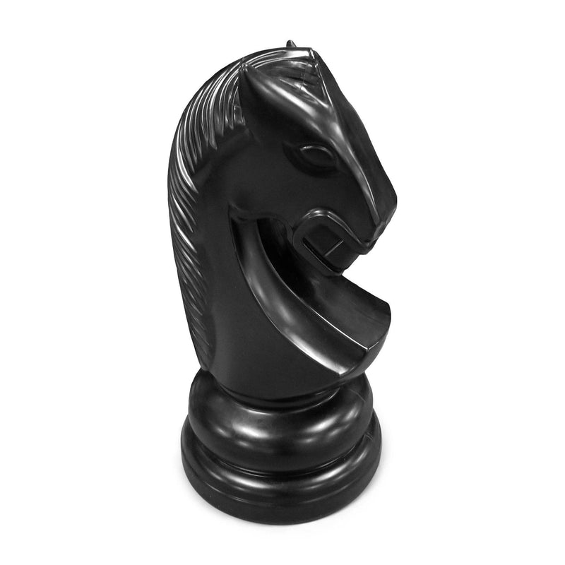 MegaChess 28 Inch Black Perfect Knight Giant Chess Piece | Default Title | MegaChess.com