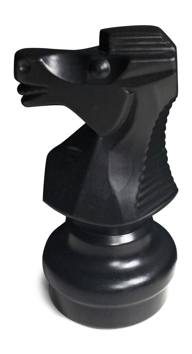 MegaChess 9 Inch Black Plastic Knight Giant Chess Piece |  | MegaChess.com