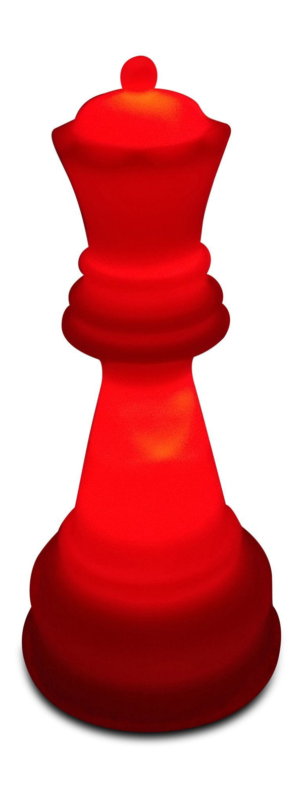 MegaChess 22 Inch Perfect Queen Light-Up Giant Chess Piece - Red |  | MegaChess.com