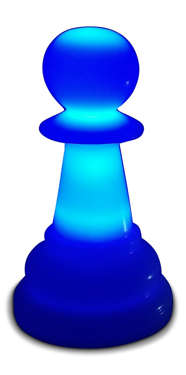 MegaChess 12 Inch Perfect Pawn Light-Up Giant Chess Piece - Blue |  | MegaChess.com