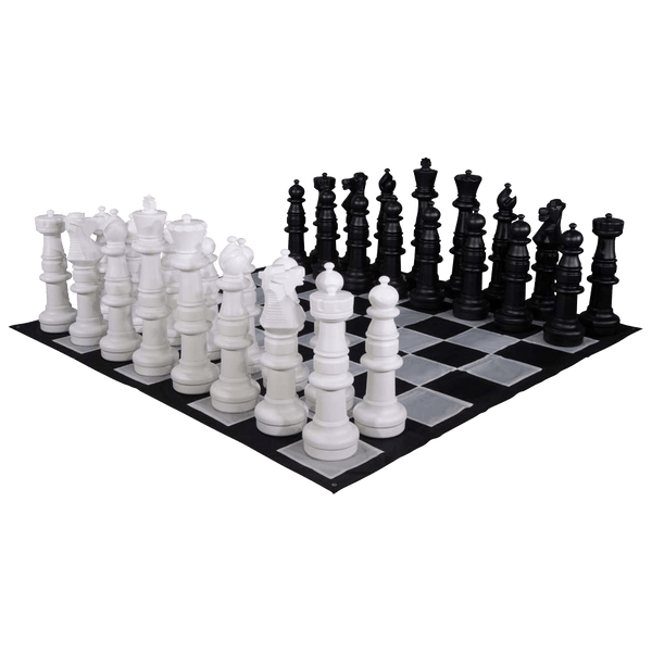 MegaChess 37 Inch Plastic Giant Chess Set with Nylon Mat | Default Title | MegaChess.com