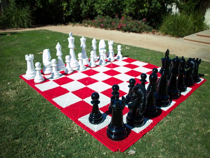 Giant Chess Set, 72 Inches Tall, Fiberglass
