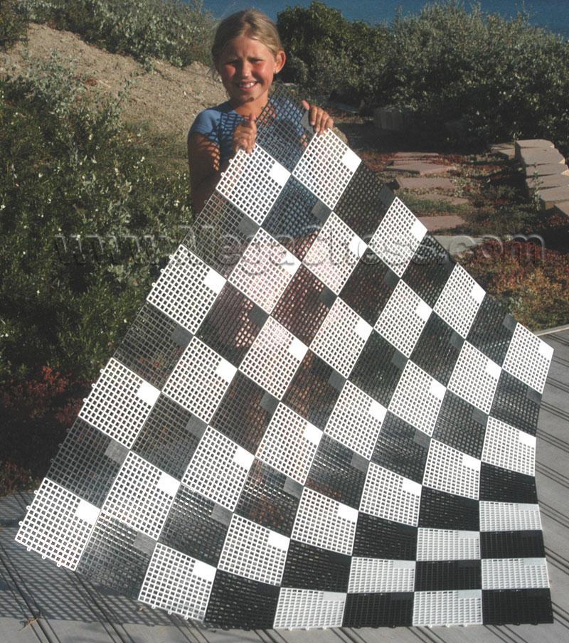 MegaChess Hard Plastic Giant Chess Board with 7 Inch Squares 4' 8" x 4' 8" |  | MegaChess.com