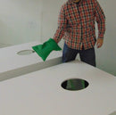 Mega Chess Bowling and Tossing Games Giant Cornhole Set 8'x4' Primed Wood