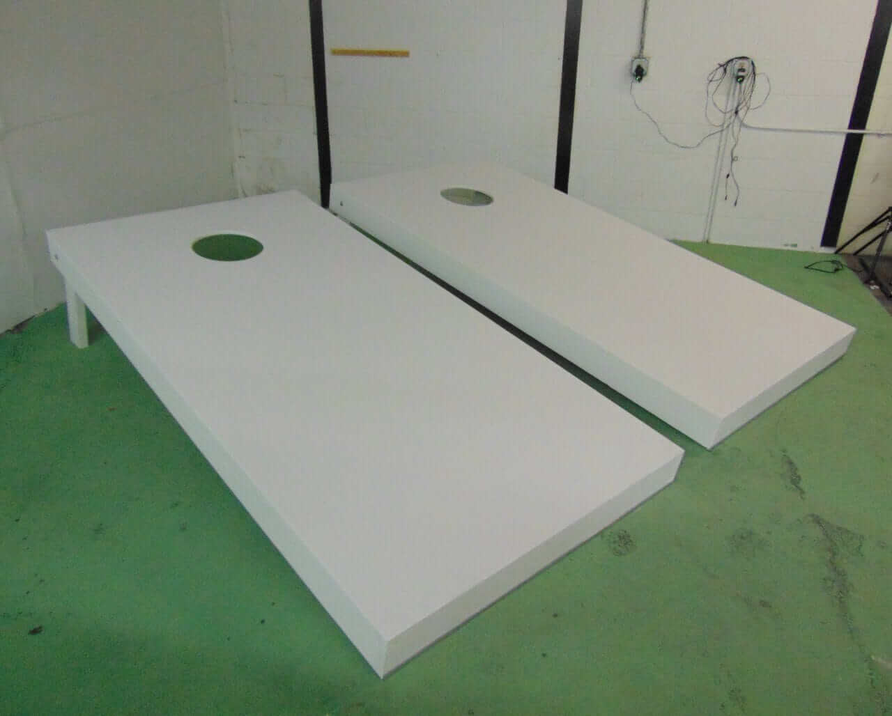 Mega Chess Bowling and Tossing Games Giant Cornhole Set 8'x4' Primed Wood