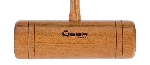 Mega Chess Bowling and Tossing Games Uber Games Croquet Mallet - Pro Hardwood - 34 Inch