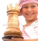 Mega Chess Buy Individual Chess Pieces MegaChess 10 Inch Light Teak Rook Giant Chess Piece