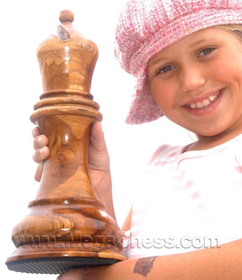 Mega Chess Buy Individual Chess Pieces MegaChess 12 Inch Light Teak Bishop Giant Chess Piece