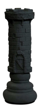MegaChess 14 Inch Dark Fiberglass Medieval Rook Giant Chess Piece |  | MegaChess.com