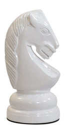 MegaChess 16 Inch White Fiberglass Knight Giant Chess Piece |  | MegaChess.com