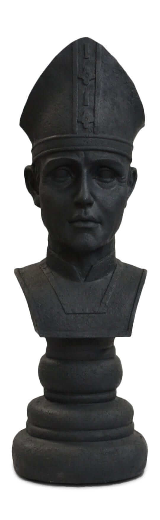 MegaChess 18 Inch Dark Fiberglass Medieval Bishop Giant Chess Piece |  | MegaChess.com