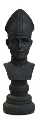 MegaChess 18 Inch Dark Fiberglass Medieval Bishop Giant Chess Piece |  | MegaChess.com