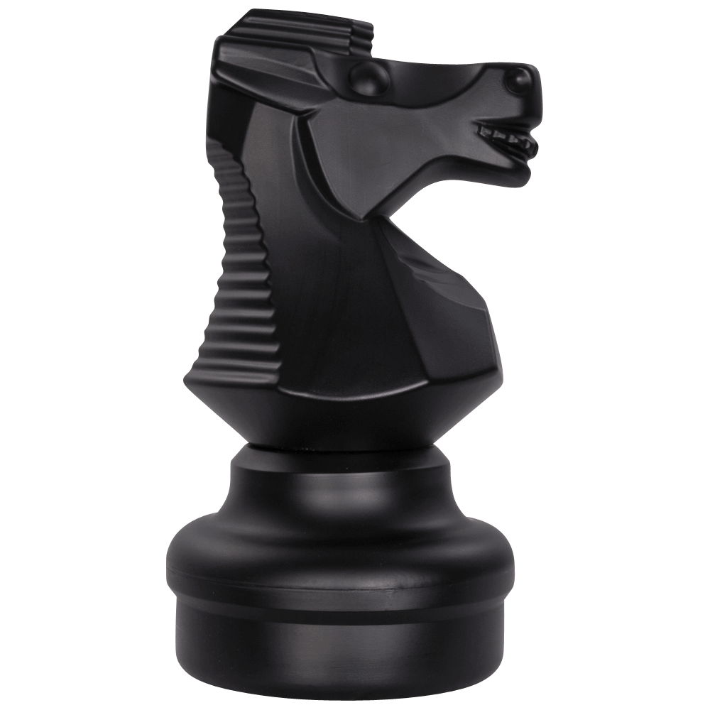 Mega Chess Buy Individual Chess Pieces MegaChess 18 Inch Dark Plastic Knight Giant Chess Piece