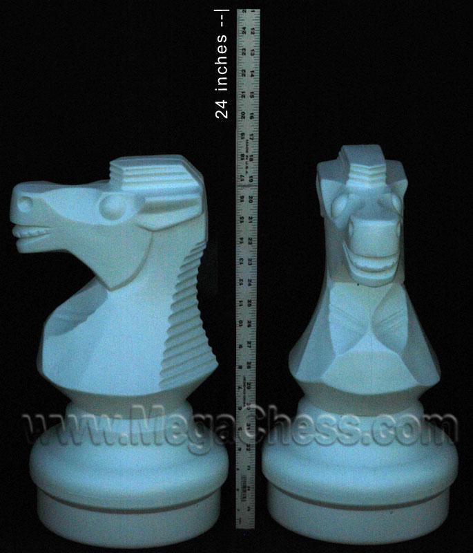 Mega Chess Buy Individual Chess Pieces MegaChess 18 Inch Light Plastic Knight Giant Chess Piece