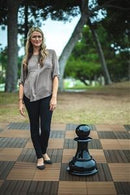 MegaChess 20 Inch Black Fiberglass Pawn Giant Chess Piece |  | MegaChess.com