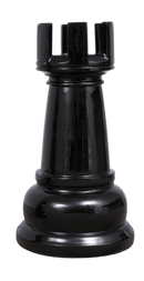 MegaChess 23 Inch Black Fiberglass Rook Giant Chess Piece |  | MegaChess.com