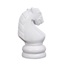 MegaChess 28 Inch White Fiberglass Knight Giant Chess Piece |  | MegaChess.com