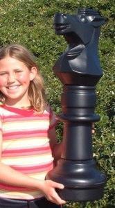 Mega Chess Buy Individual Chess Pieces MegaChess 30 Inch Dark Plastic Knight Giant Chess Piece