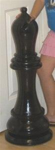 MegaChess 34 Inch Dark Teak Bishop Giant Chess Piece |  | MegaChess.com