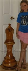 MegaChess 34 Inch Light Teak Bishop Giant Chess Piece |  | MegaChess.com
