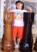 MegaChess 35 Inch Dark Teak Rook Giant Chess Piece |  | MegaChess.com