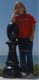 MegaChess 36 Inch Black Fiberglass Pawn Giant Chess Piece |  | MegaChess.com