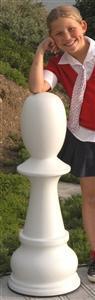 MegaChess 36 Inch White Fiberglass Pawn Giant Chess Piece |  | MegaChess.com