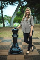 MegaChess 39 Inch Black Fiberglass Queen Giant Chess Piece |  | MegaChess.com