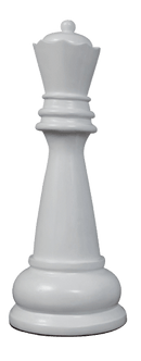 MegaChess 39 Inch White Fiberglass Queen Giant Chess Piece |  | MegaChess.com