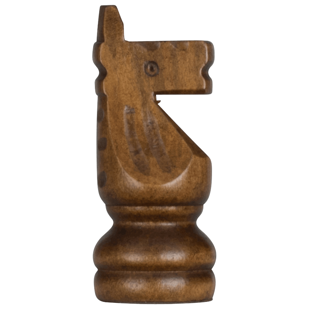 Mega Chess Buy Individual Chess Pieces MegaChess 4 Inch Dark Rubber Tree Knight Giant Chess Piece