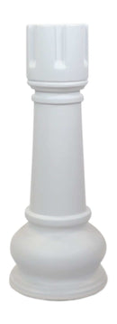 MegaChess 42 Inch White Fiberglass Rook Giant Chess Piece |  | MegaChess.com