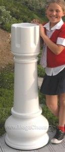 MegaChess 42 Inch White Fiberglass Rook Giant Chess Piece |  | MegaChess.com