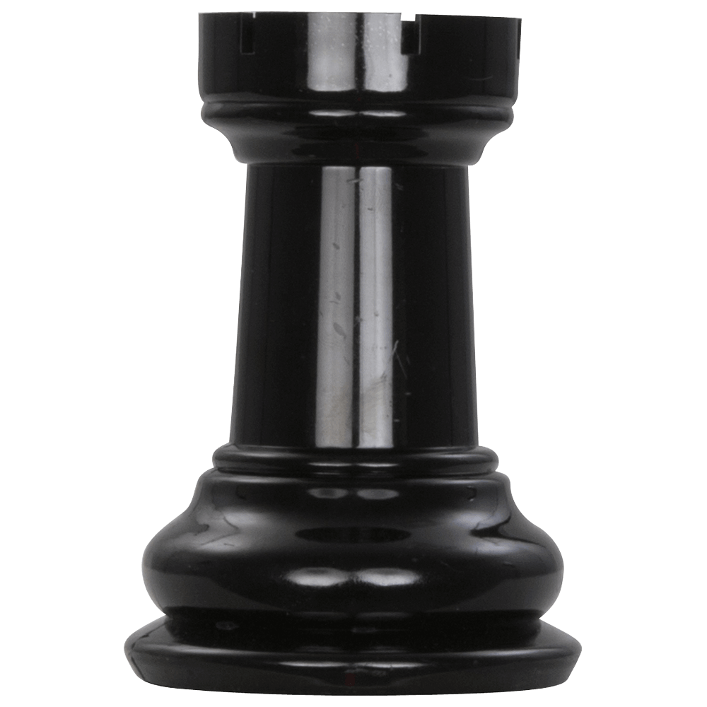Mega Chess Buy Individual Chess Pieces MegaChess 5 Inch Dark Plastic Rook Giant Chess Piece