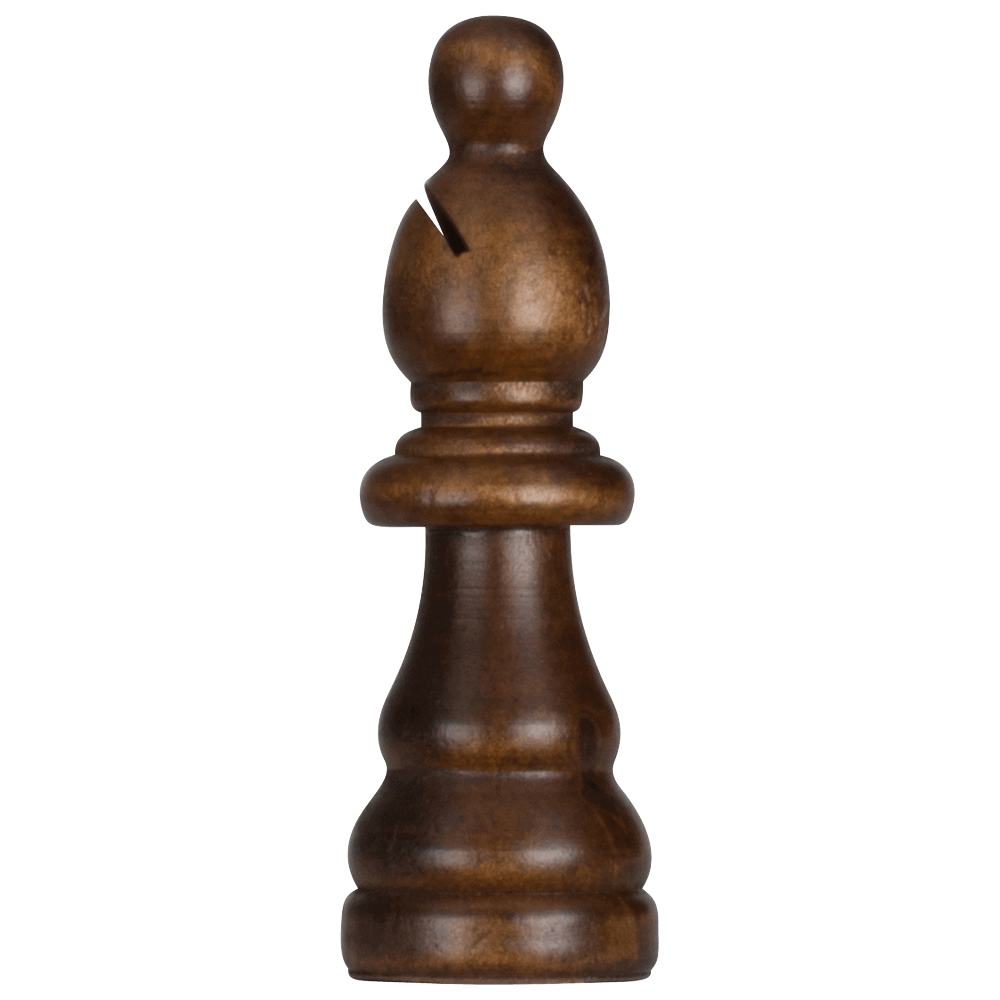 MegaChess 5 Inch Dark Rubber Tree Bishop Giant Chess Piece |  | MegaChess.com