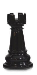 MegaChess 5 Inch Dark Teak Rook Giant Chess Piece |  | MegaChess.com