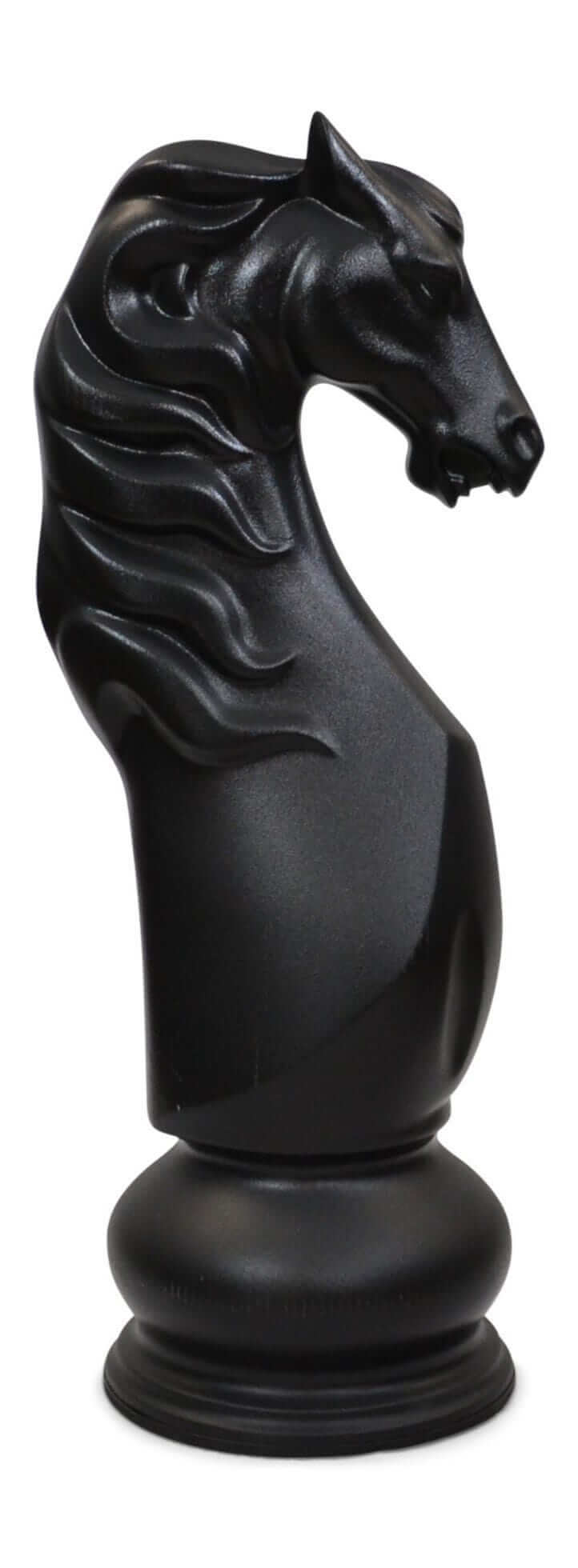 MegaChess 50 Inch Black Fiberglass Knight Giant Chess Piece |  | MegaChess.com