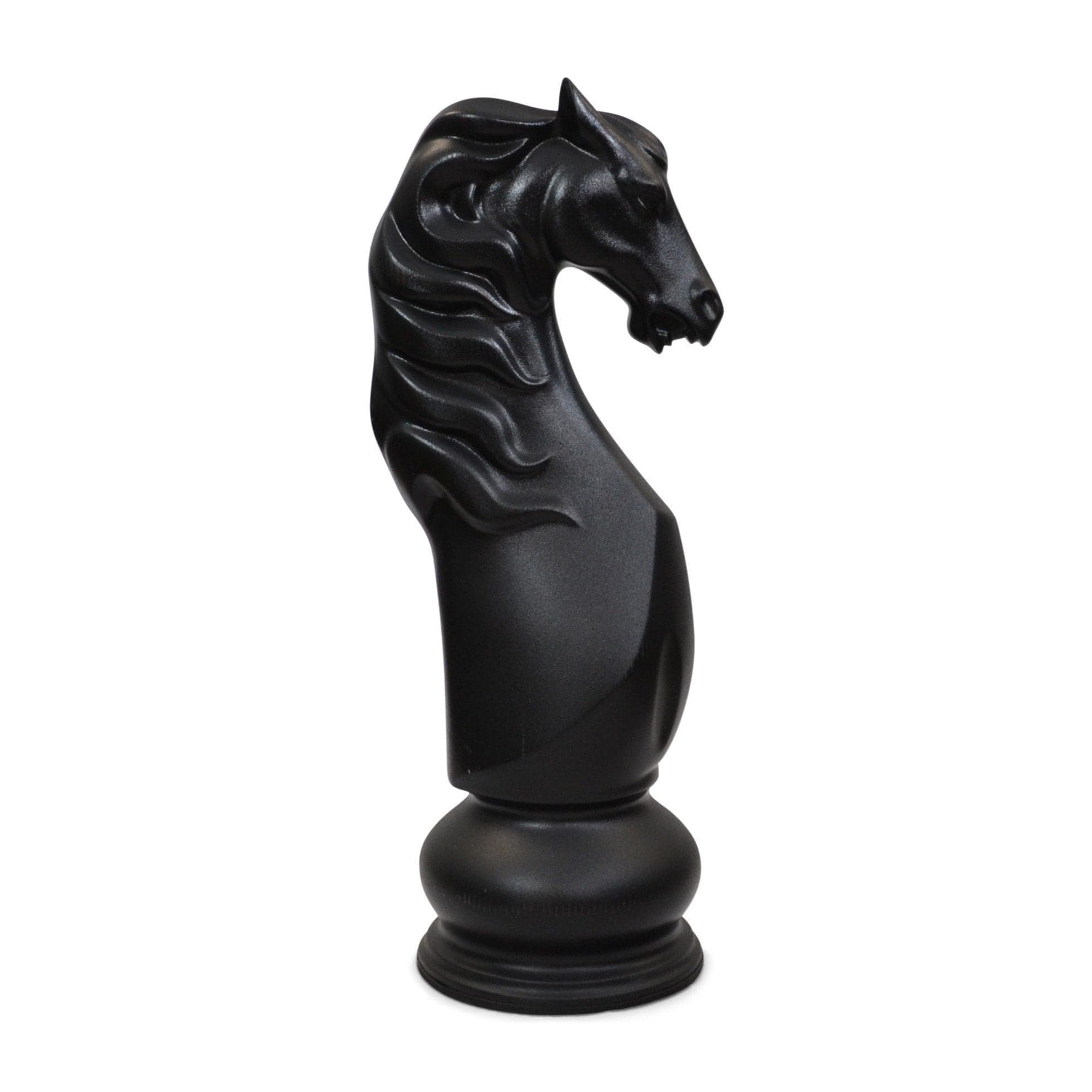 MegaChess 50 Inch Black Fiberglass Knight Giant Chess Piece |  | MegaChess.com
