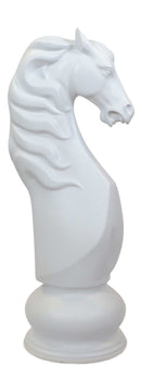 MegaChess 50 Inch White Fiberglass Knight Giant Chess Piece |  | MegaChess.com