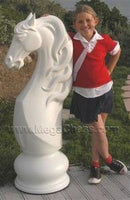 MegaChess 50 Inch White Fiberglass Knight Giant Chess Piece |  | MegaChess.com