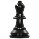 Mega Chess Buy Individual Chess Pieces MegaChess 6 Inch Dark Plastic Bishop Giant Chess Piece