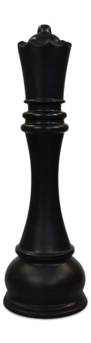MegaChess 61 Inch Black Fiberglass Queen Giant Chess Piece |  | MegaChess.com