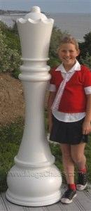 MegaChess 61 Inch White Fiberglass Queen Giant Chess Piece |  | MegaChess.com